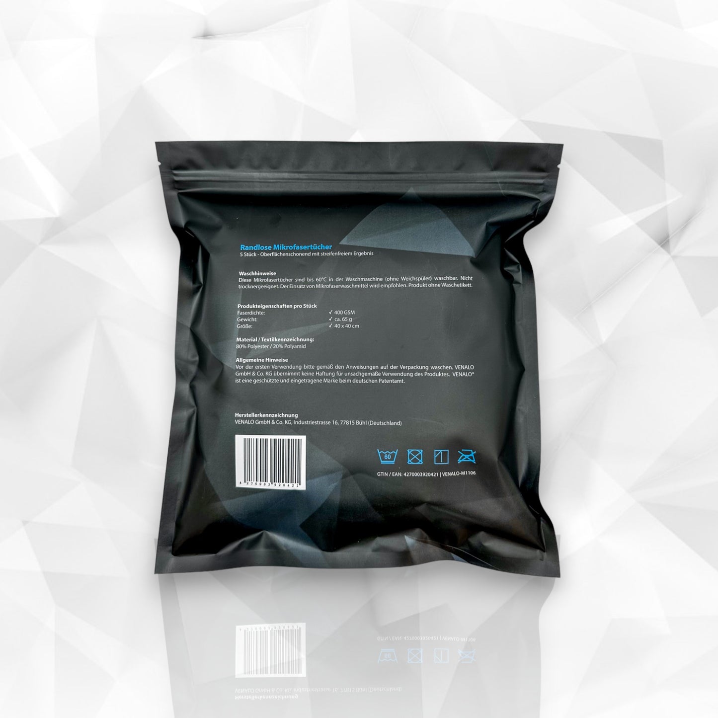 Mikrofasertücher 400 GSM - Set auf 5 Stück